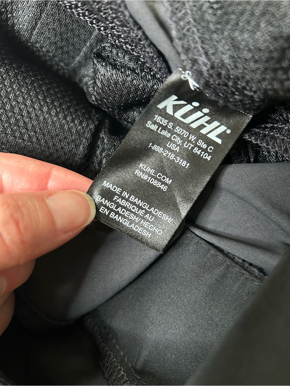Kuhl Renegade Rock Pant Dark Gray Water Resistant Performance Pants Size 35x30 - Picture 4 of 13